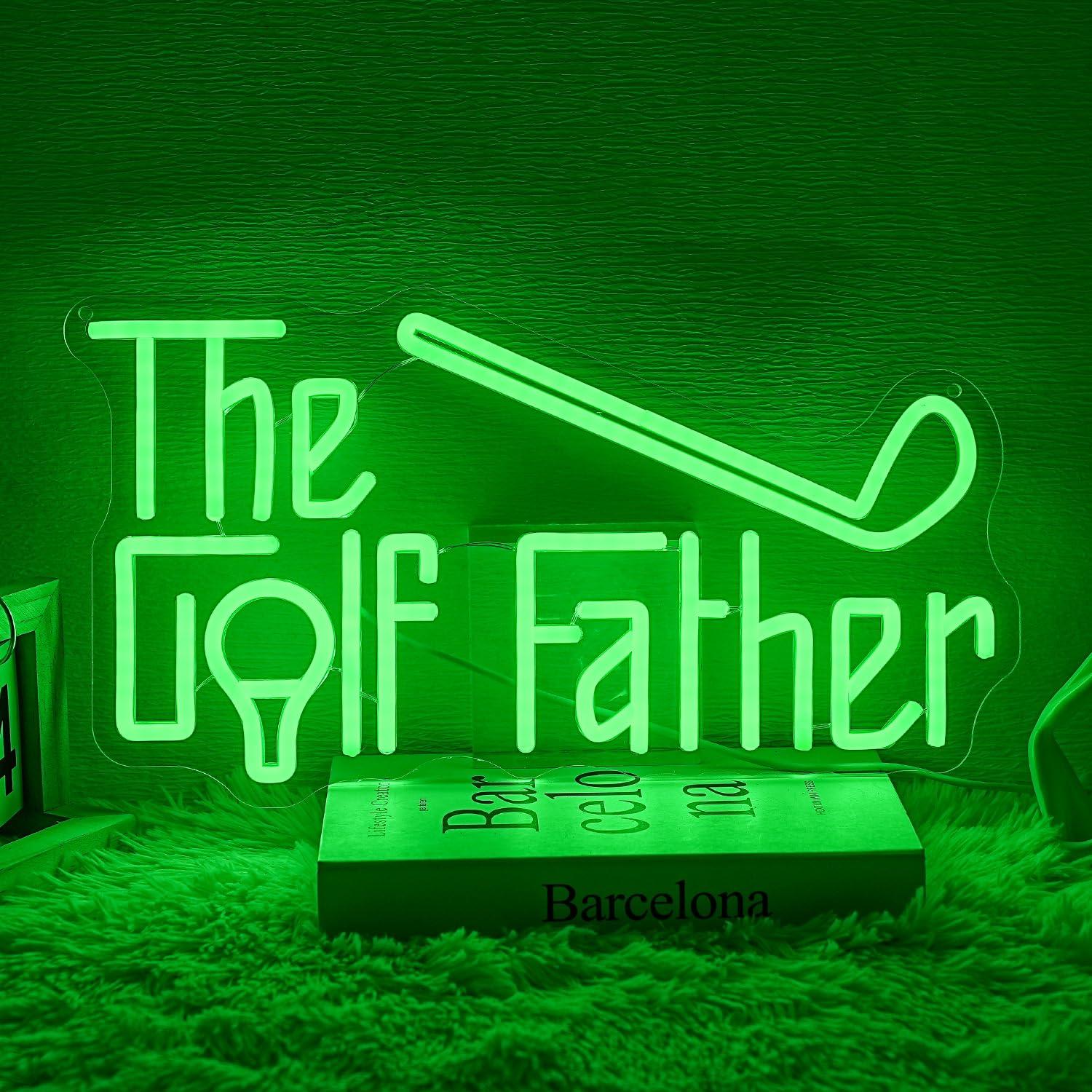 Wall Decor Lighting - The Golf Father Neon Sign USB