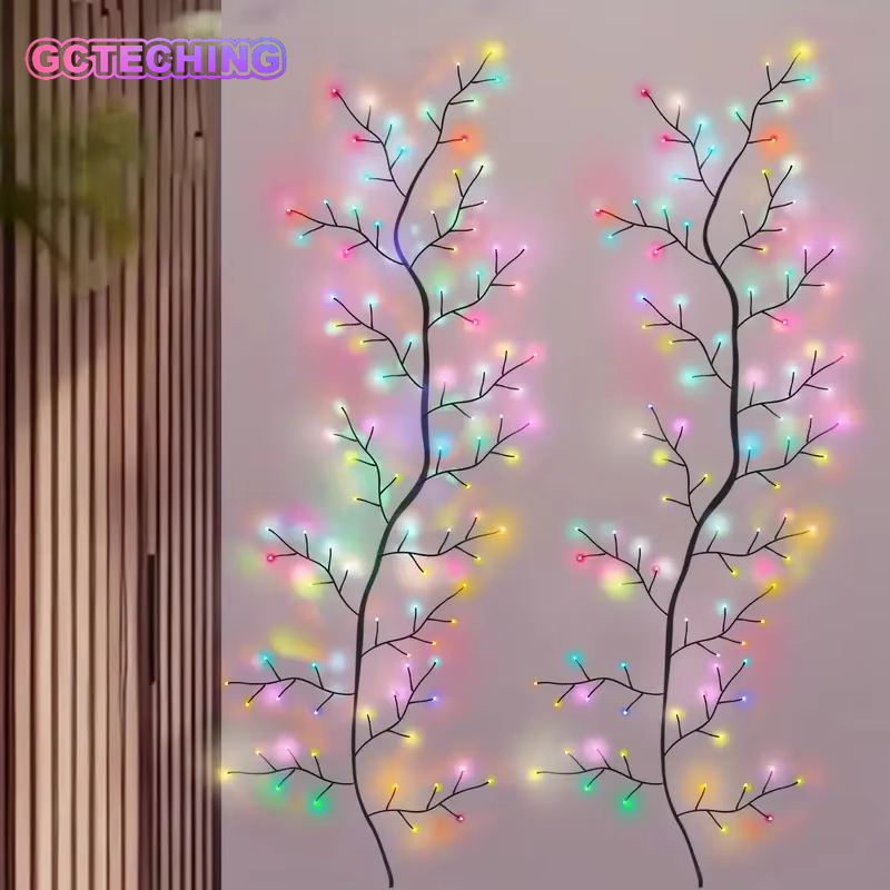 Wall Decor Lighting Tree - 1PC Christmas String Light 96LEDS Bendable