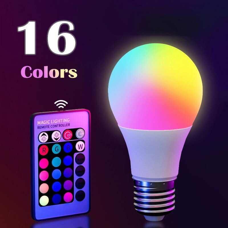 Colour Changing Bulb - E27 220V 16 Colors RGB Bulb