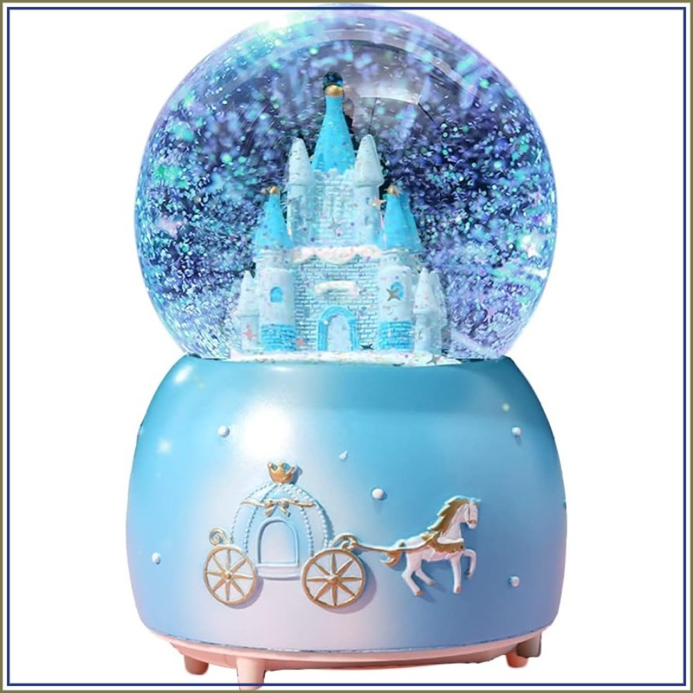 Lighting Home Decor Products - Christmas Snow Globe with Music, Lights,