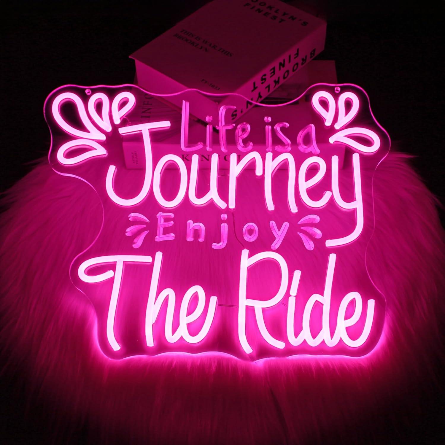 Wall Decor Lighting - Journey The Ride Neon Sign USB