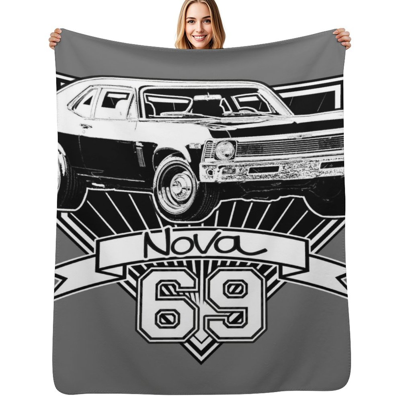 Nova Decor & Lighting Vase Glass Brun 26Cm - 1969 Nova Throw Blanket Soft Home