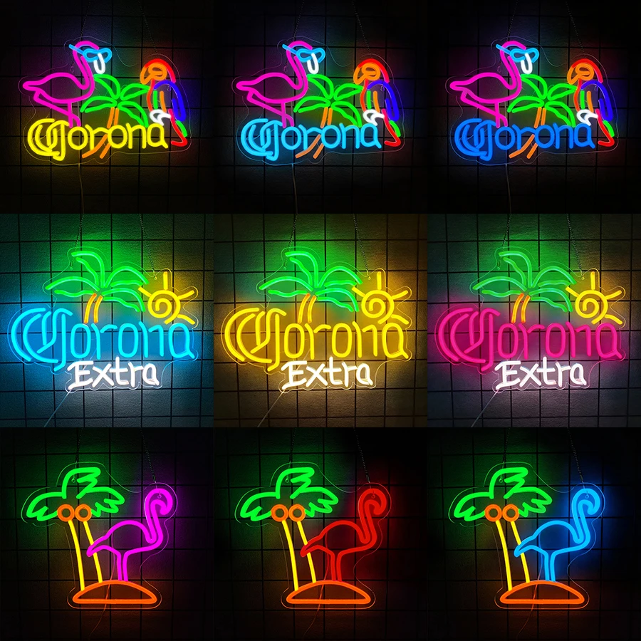 Wall Decor Lighting Tree - Bar Light Up Signs Extra Beer