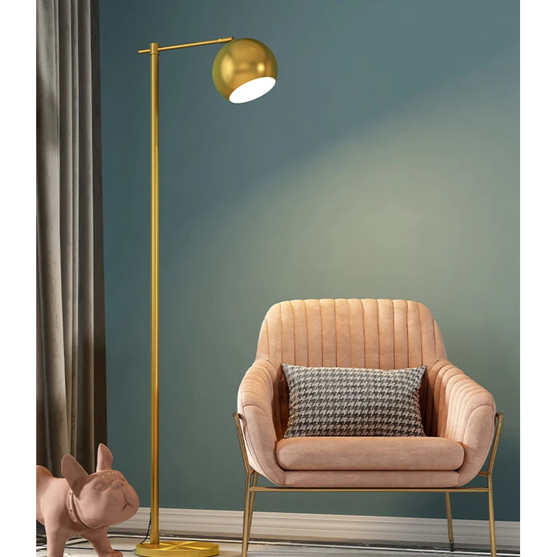 Decor Lighting Floor Lamps - (Sea shipping)Gold Floor Lamp Modern E27