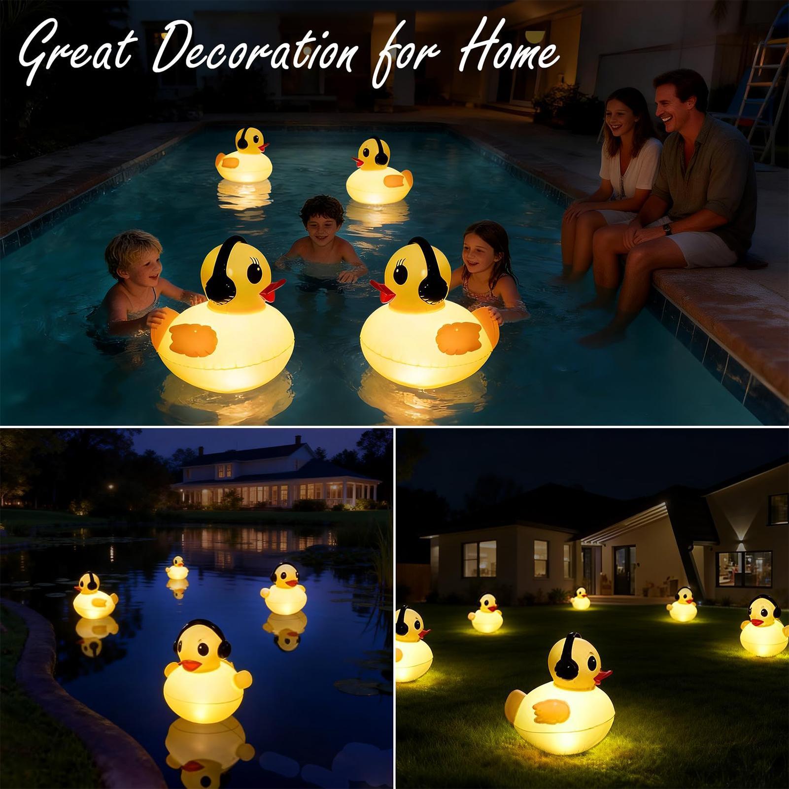 Yard Lighting Decor - Floating Pool Lights Automatic Inflatable Vibrant