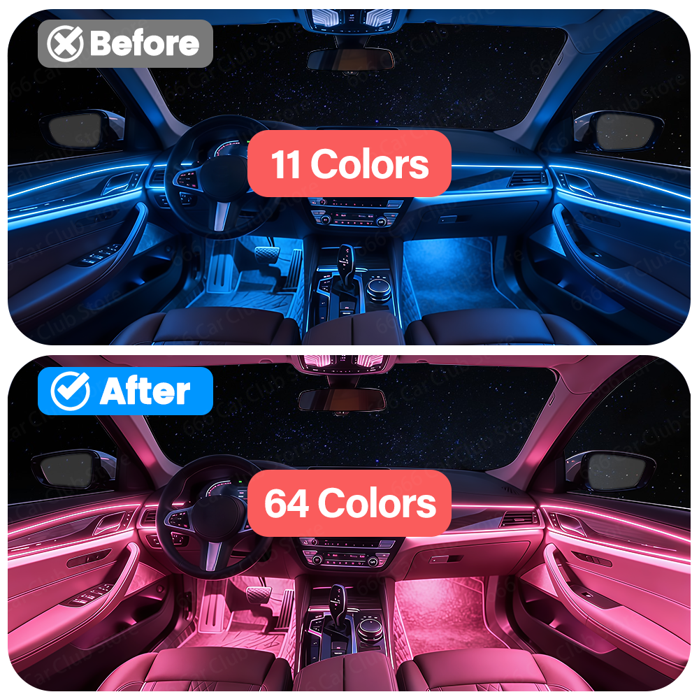Upgrade 11 Colors to 64 Colors - Lighting Interior Decor 리뷰 및 가격