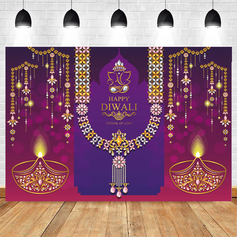 Happy Diwali Photography Backd - Lighting Decoration For Diwali 리뷰 및 가격