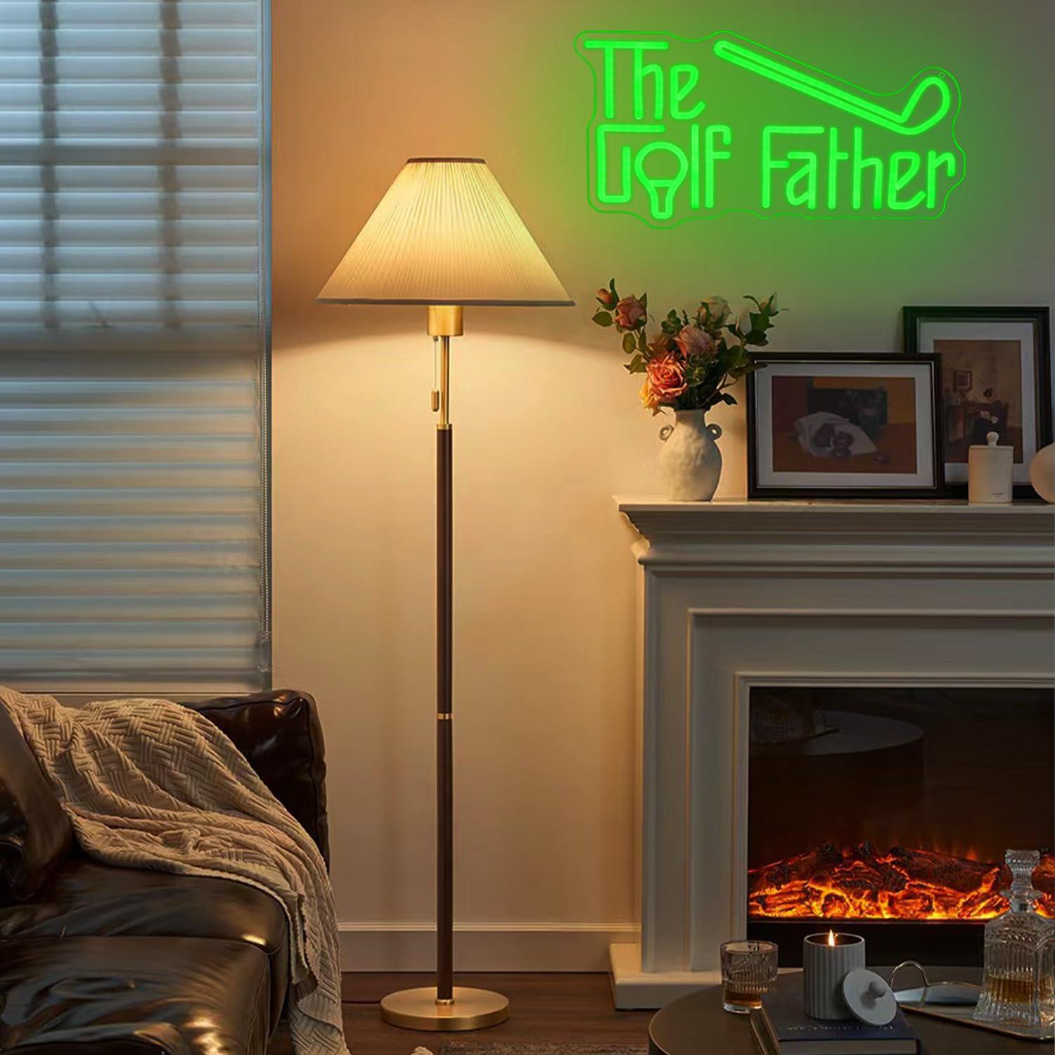 The Golf Father Neon Sign USB  - Wall Decor Lighting 리뷰 및 가격