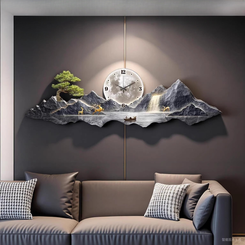 Luxury Light Wall clock Living - Lighting Home Decor Wall Clocks 리뷰 및 가격