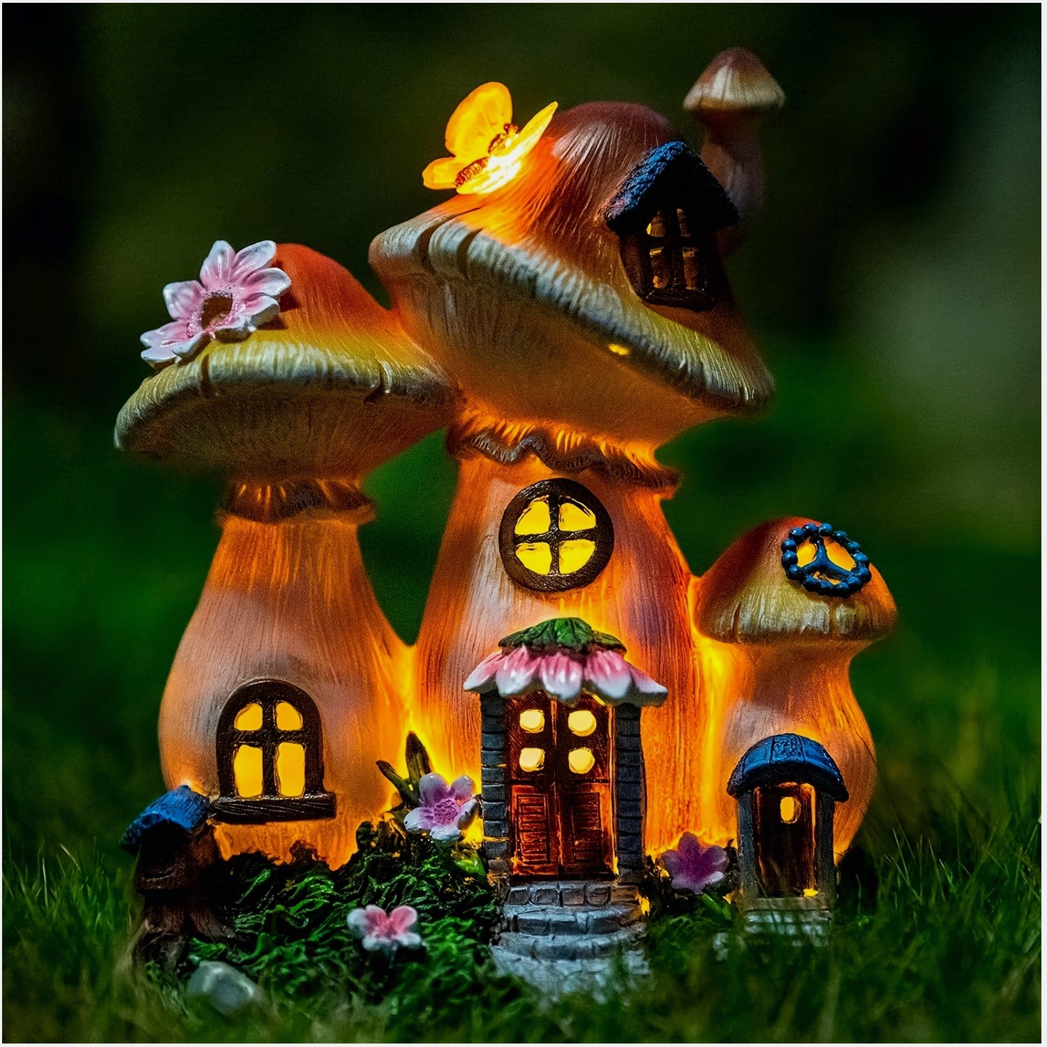 Lifelike Outdoor Mushroom Hous - Outdoor Lighting Decor Ideas 리뷰 및 가격