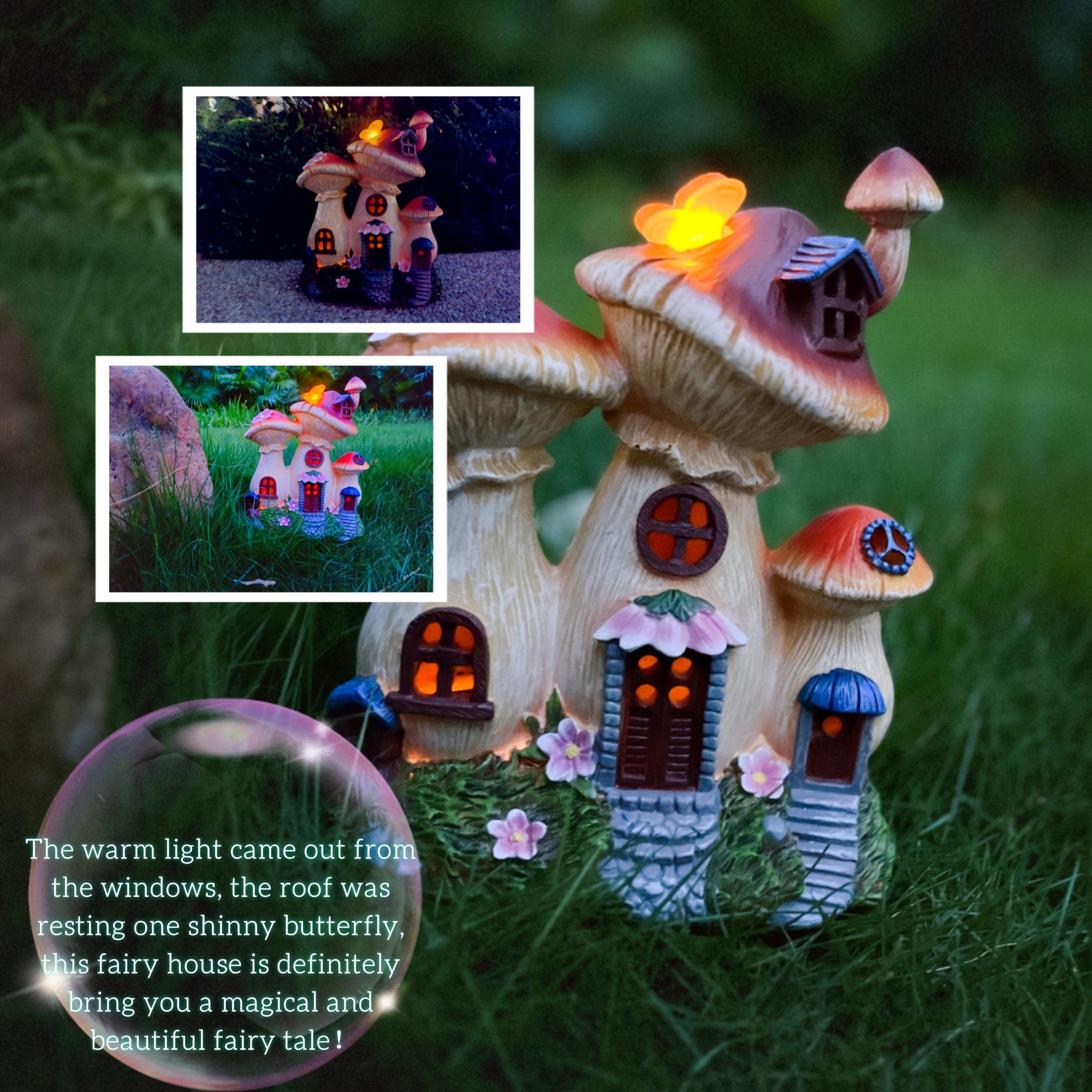 Lifelike Outdoor Mushroom Hous - Outdoor Lighting Decor Ideas 리뷰 및 가격
