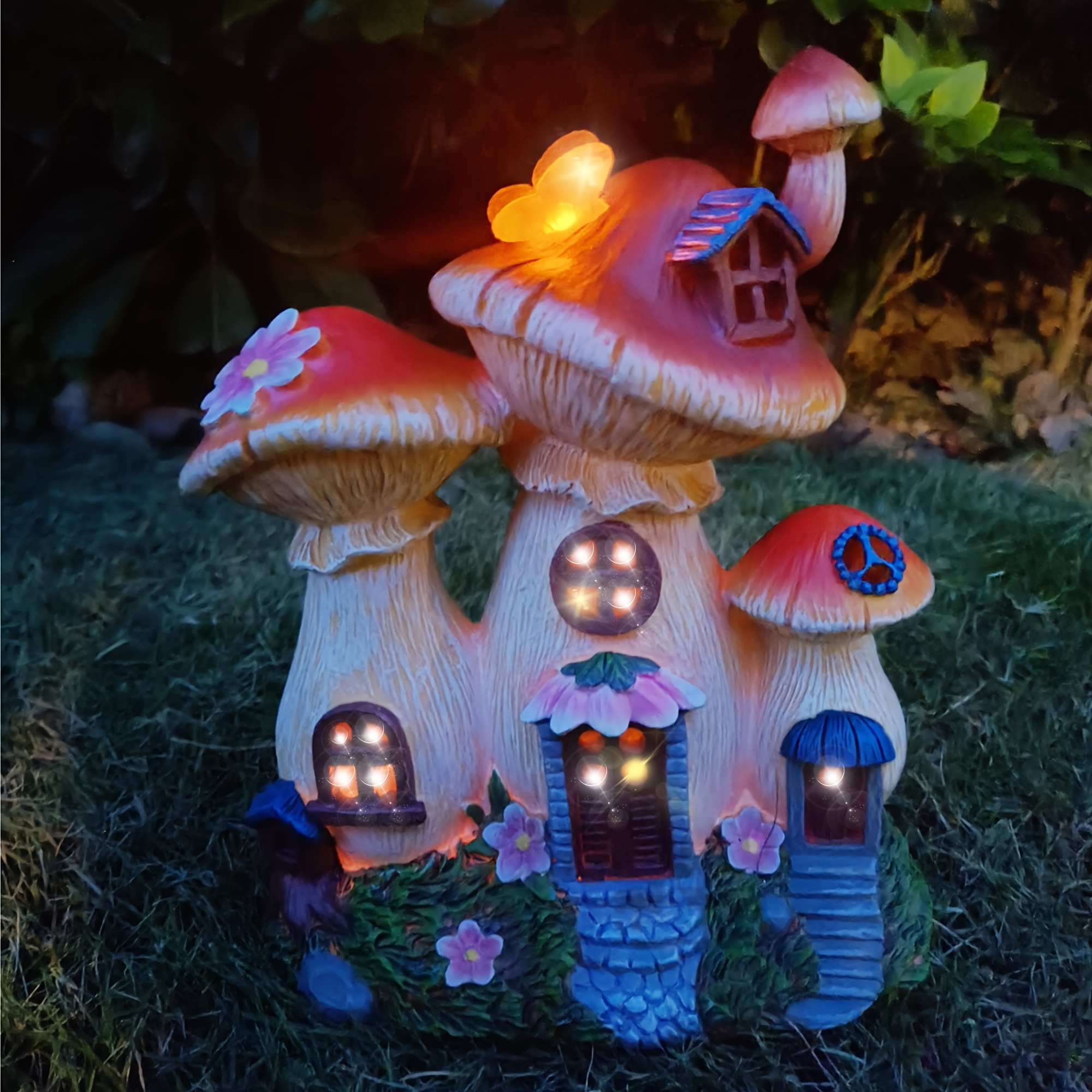 Lifelike Outdoor Mushroom Hous - Outdoor Lighting Decor Ideas 리뷰 및 가격