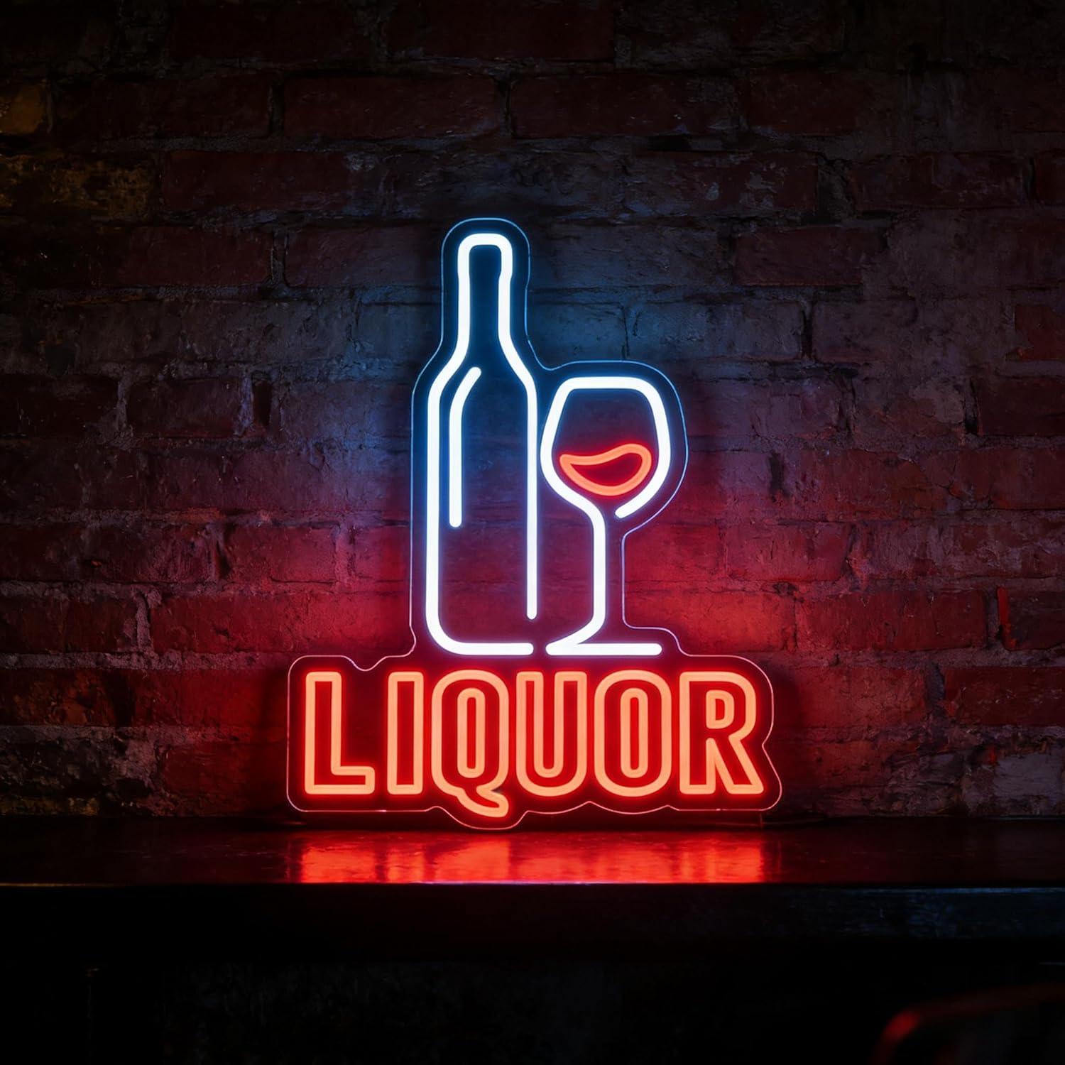 Liquor Neon Sign USB Dimmable  - Wall Decor Lighting 리뷰 및 가격
