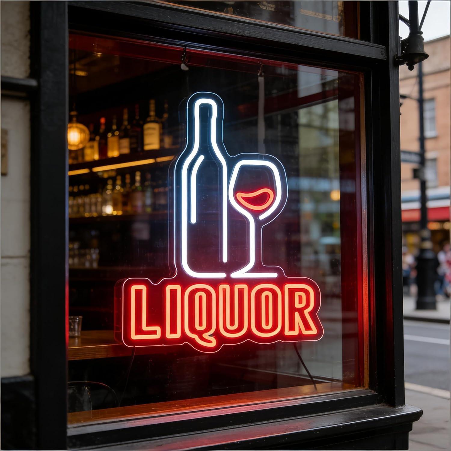 Liquor Neon Sign USB Dimmable  - Wall Decor Lighting 리뷰 및 가격