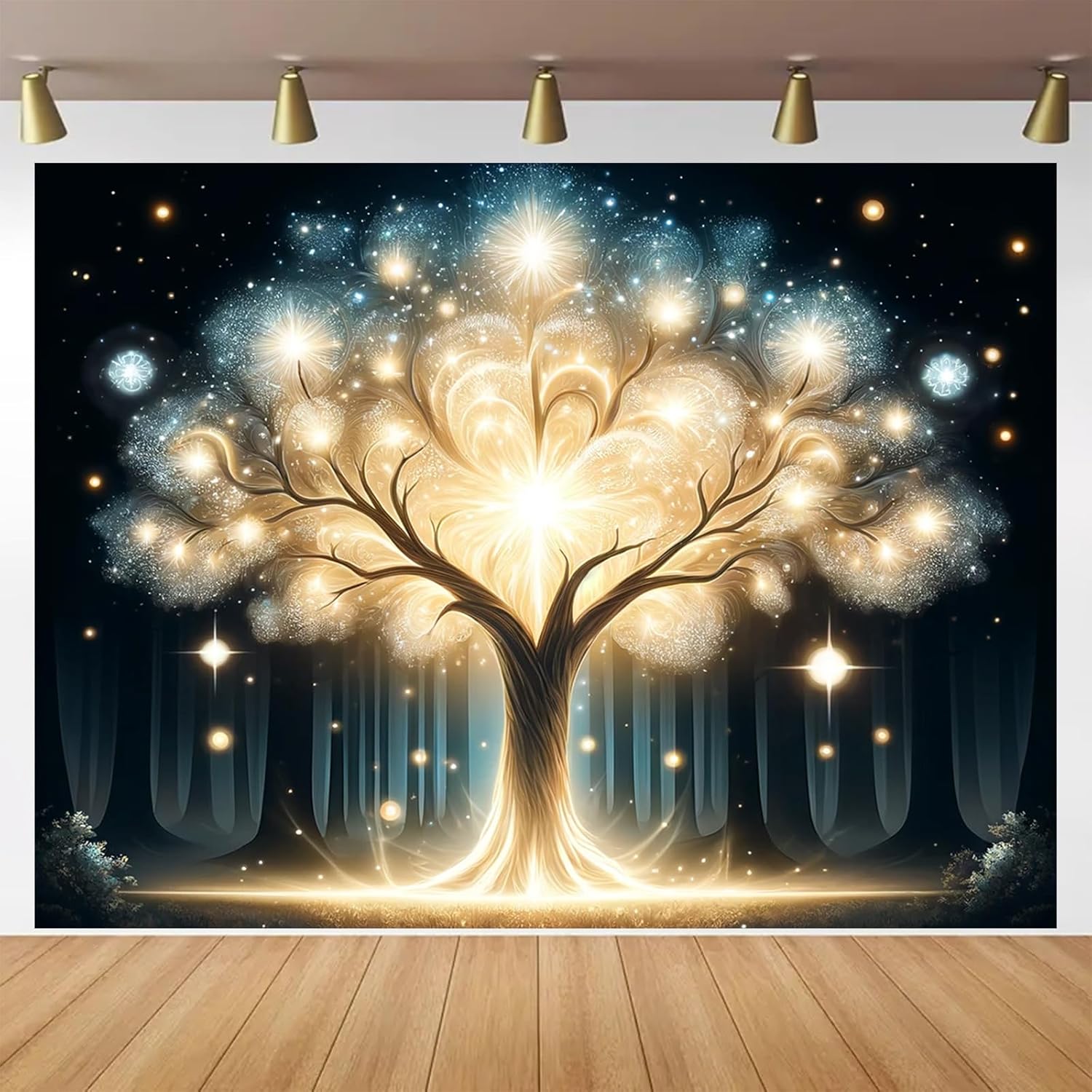 Glowing Spirit Tree UV Black L - Wall Decor Lighting Tree 리뷰 및 가격