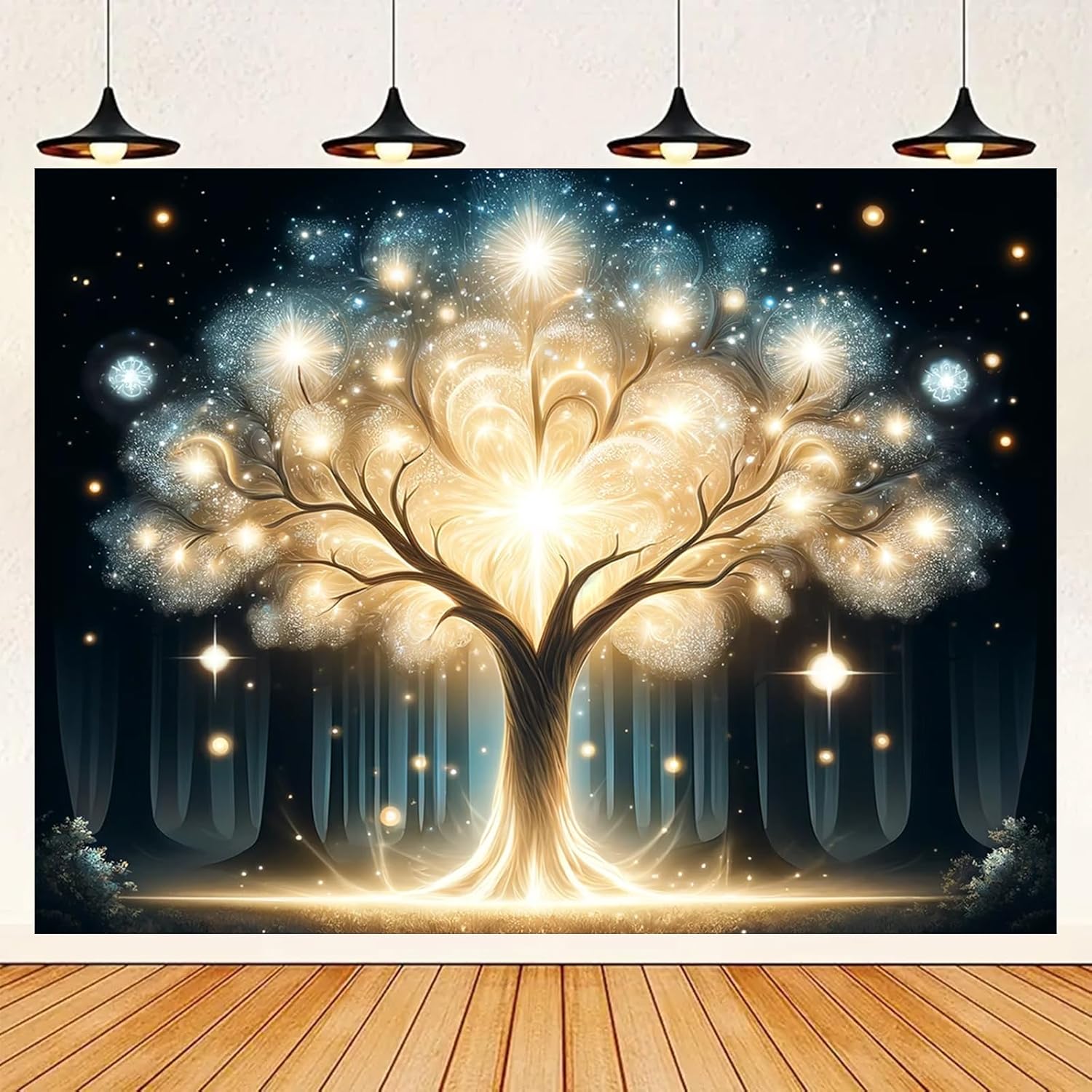 Glowing Spirit Tree UV Black L - Wall Decor Lighting Tree 리뷰 및 가격