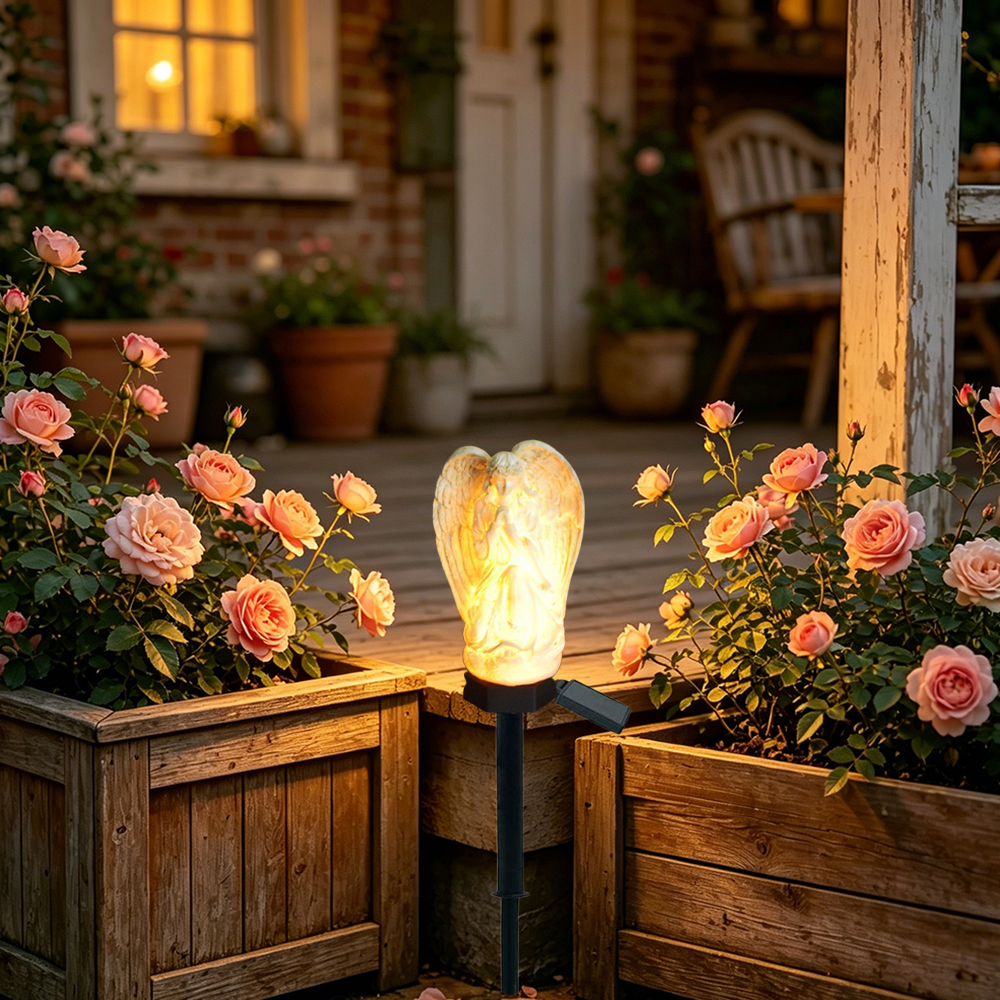 Solar Resin Angel Floor Light, - Decor Lighting Floor Lamps 리뷰 및 가격