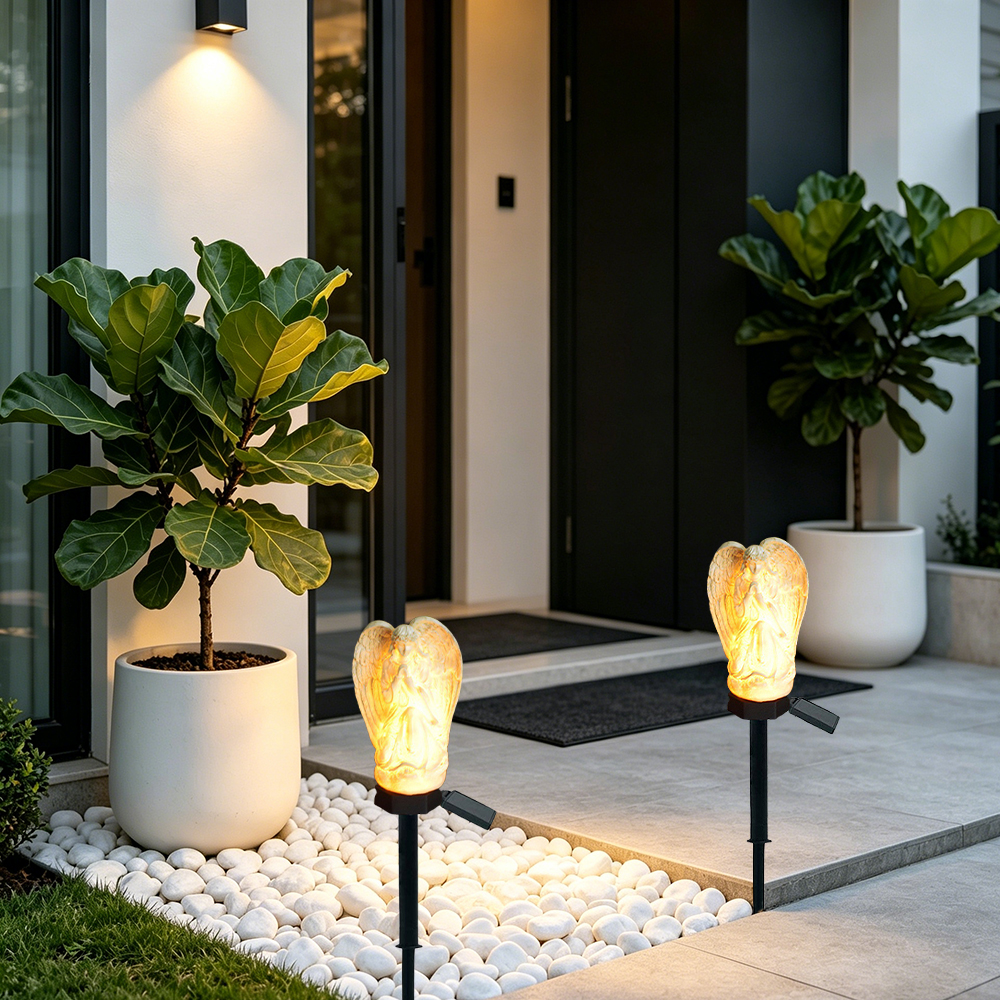 Solar Resin Angel Floor Light, - Decor Lighting Floor Lamps 리뷰 및 가격