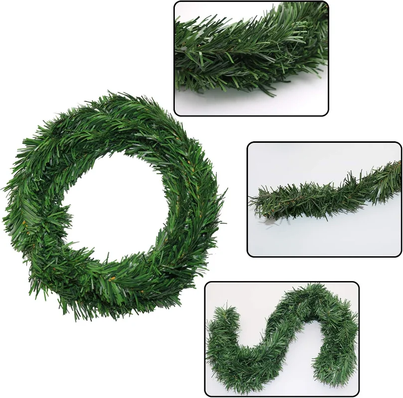 Artificial Pine Christmas Wrea - Wall Decor Lighting Tree 리뷰 및 가격