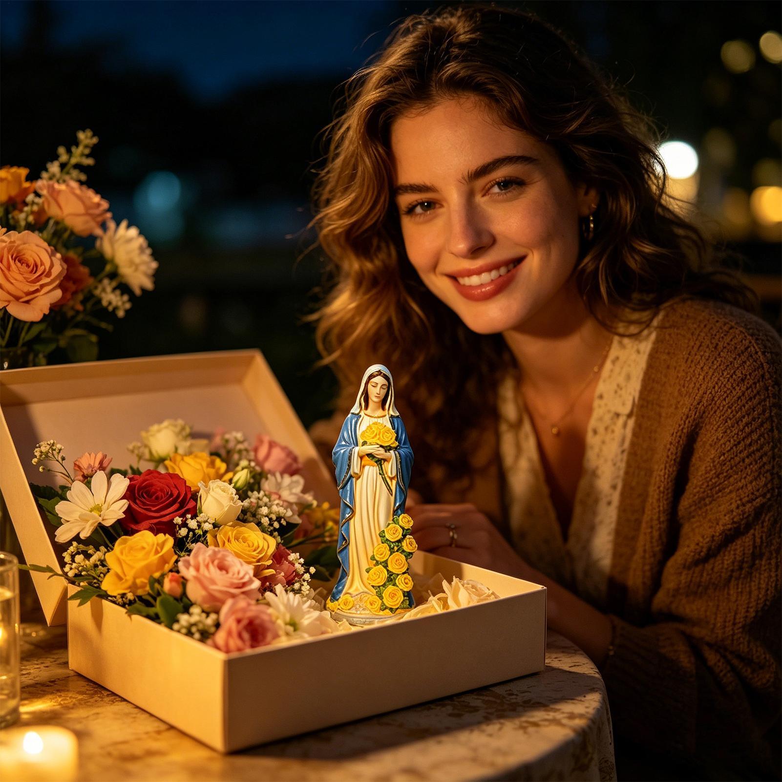 Virgin Mary Solar Statue Garde - Yard Lighting Decor 리뷰 및 가격