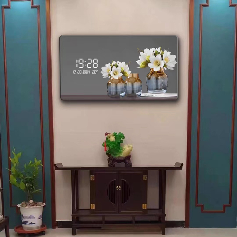 Large Size Flower Pattern Digi - Lighting Home Decor Wall Clocks 리뷰 및 가격