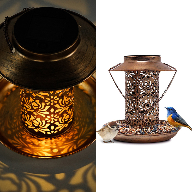 Solar Bird Feeder Metal Outdoo - Outdoor Lighting Decor Ideas 리뷰 및 가격