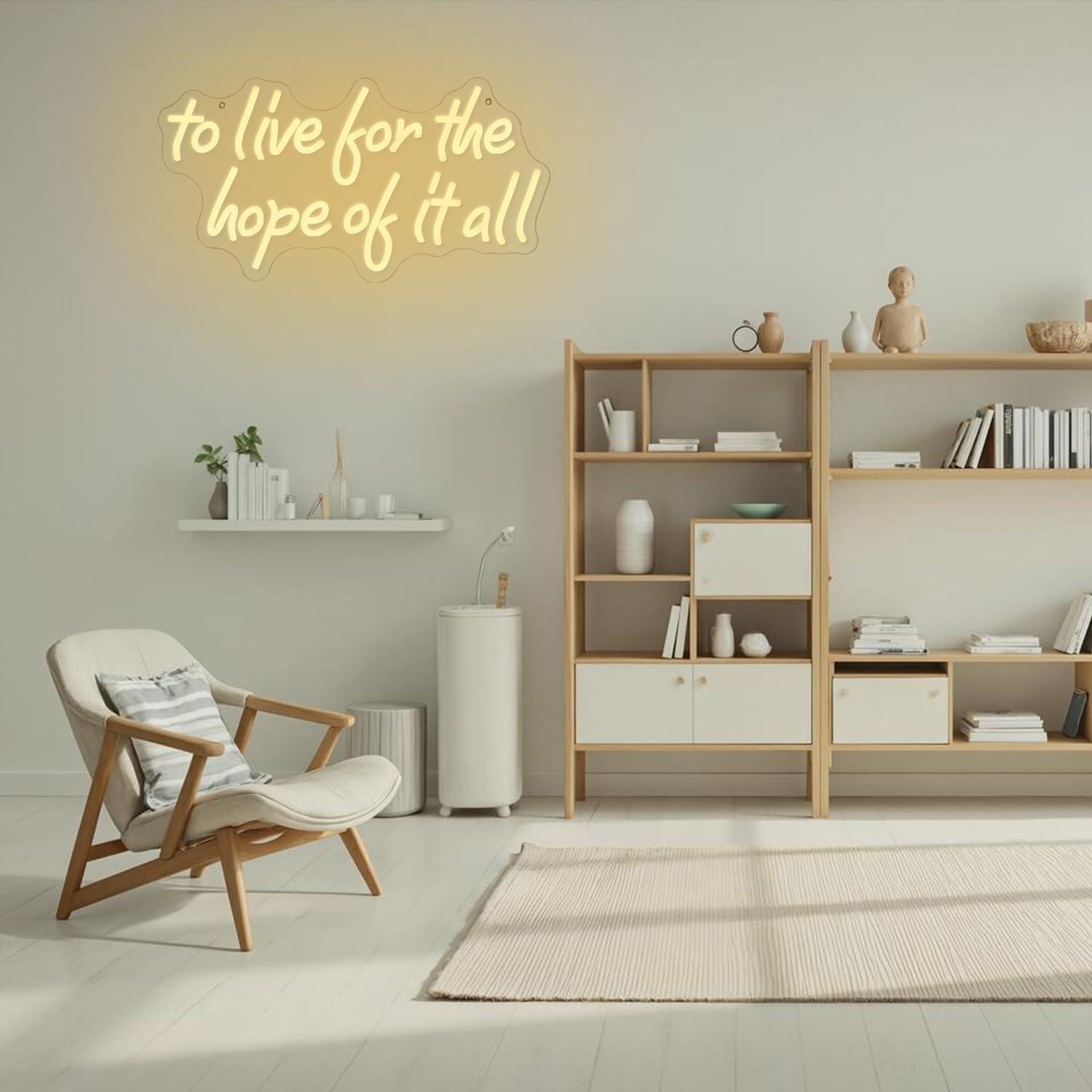 To Live For The Hope Of It All - Wall Decor Lighting 리뷰 및 가격