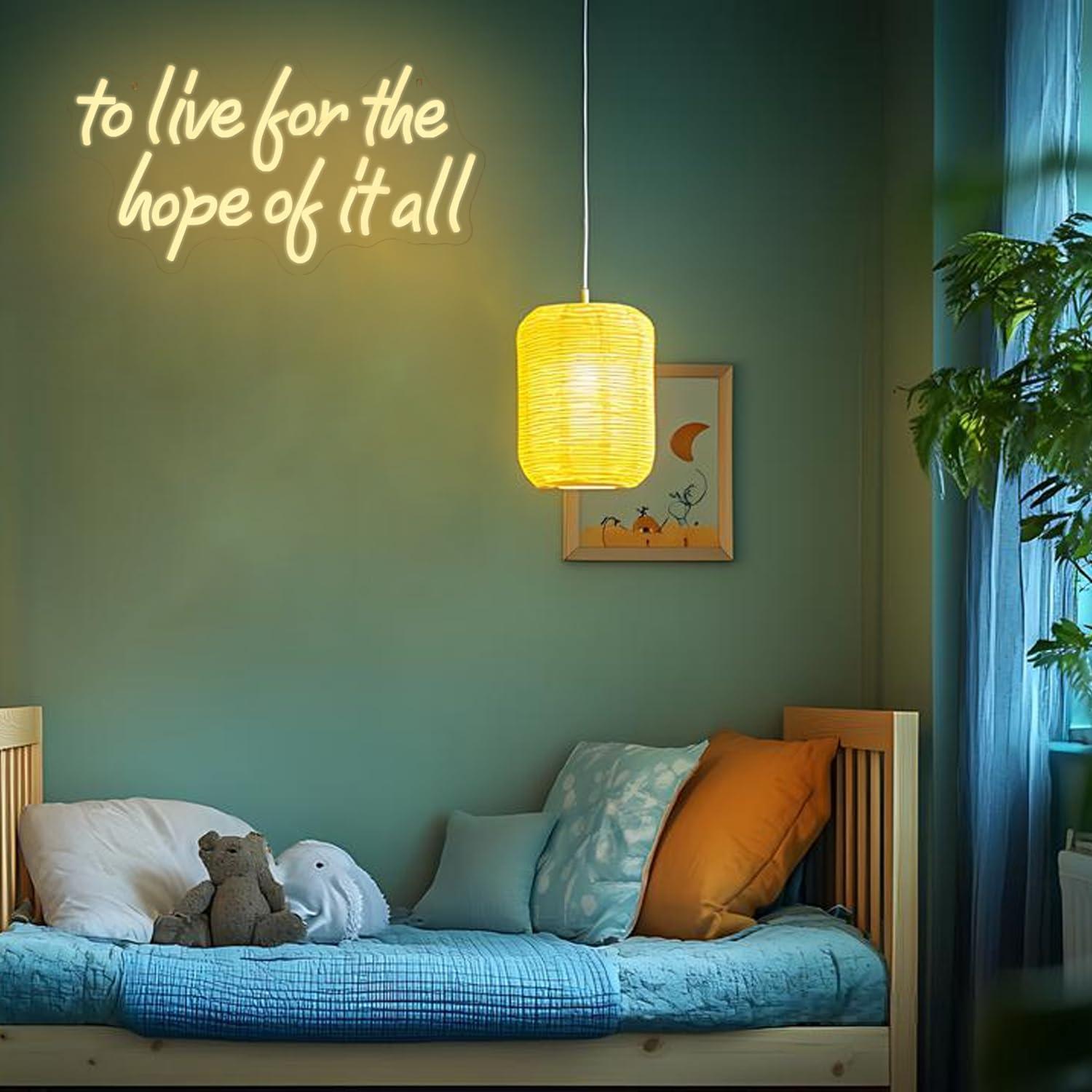 To Live For The Hope Of It All - Wall Decor Lighting 리뷰 및 가격