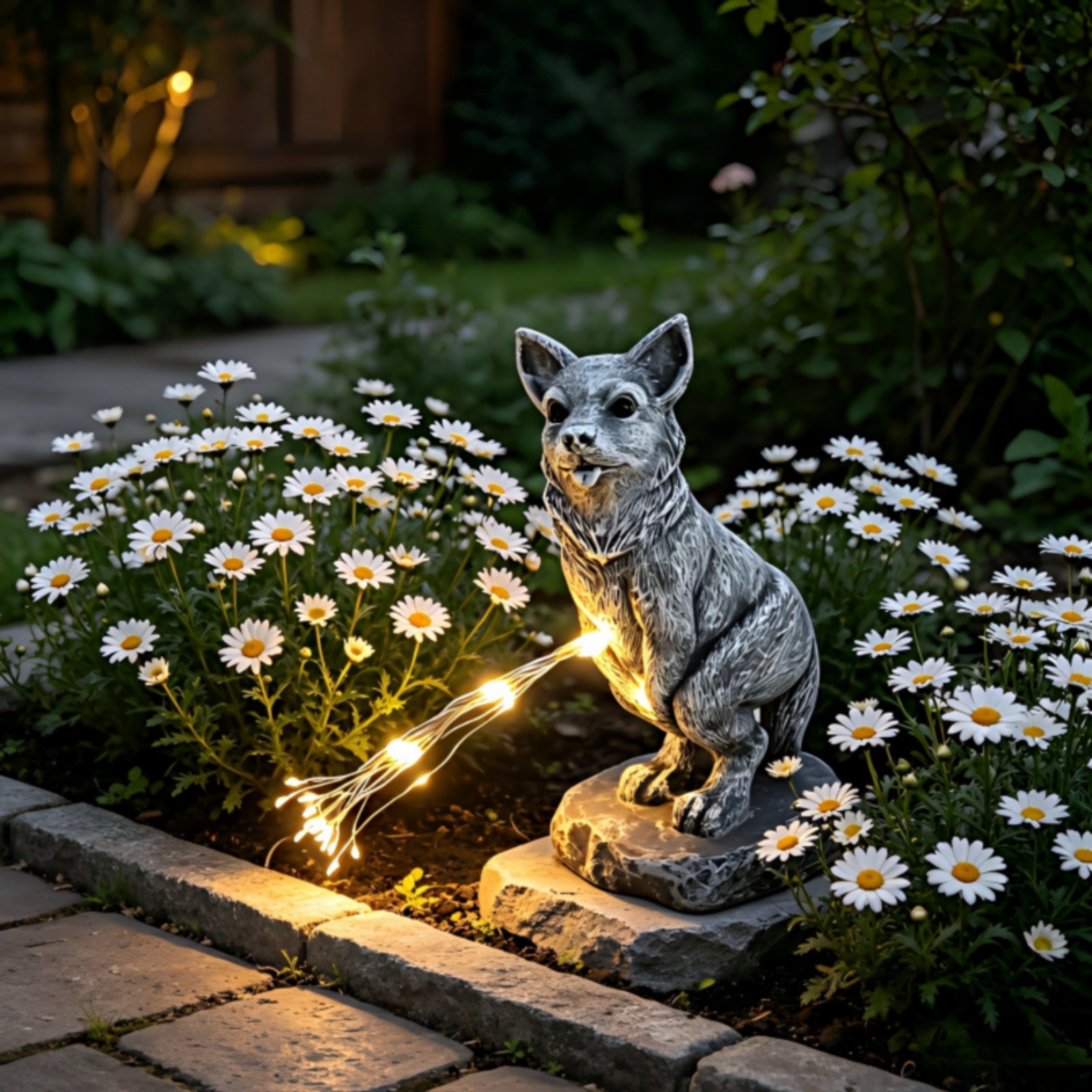 Lighted Dog Statue Decorative  - Yard Lighting Decor 리뷰 및 가격