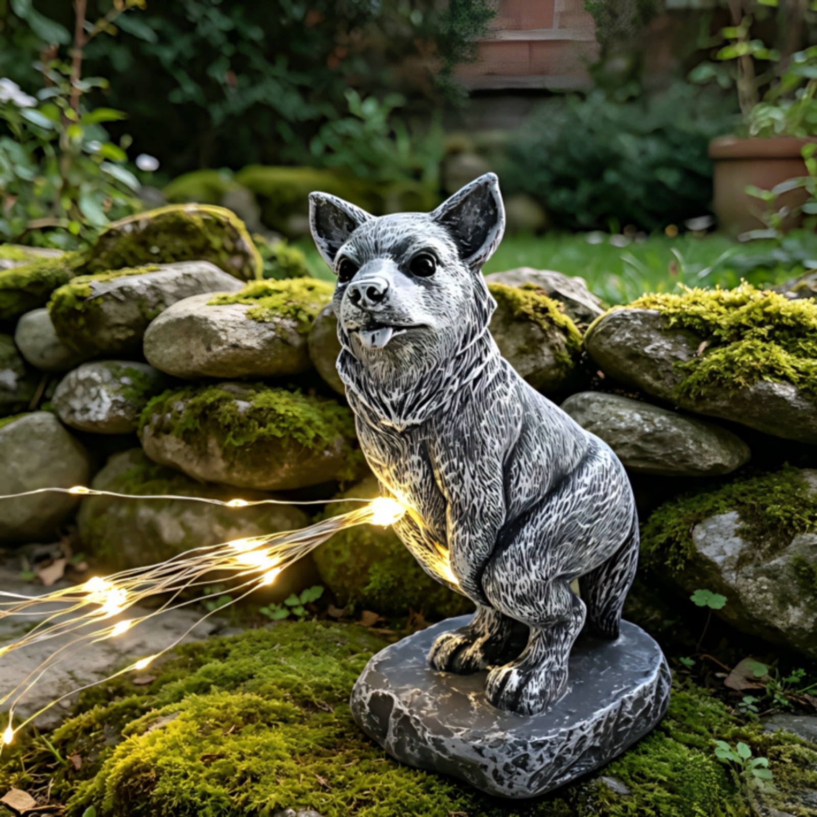 Lighted Dog Statue Decorative  - Yard Lighting Decor 리뷰 및 가격