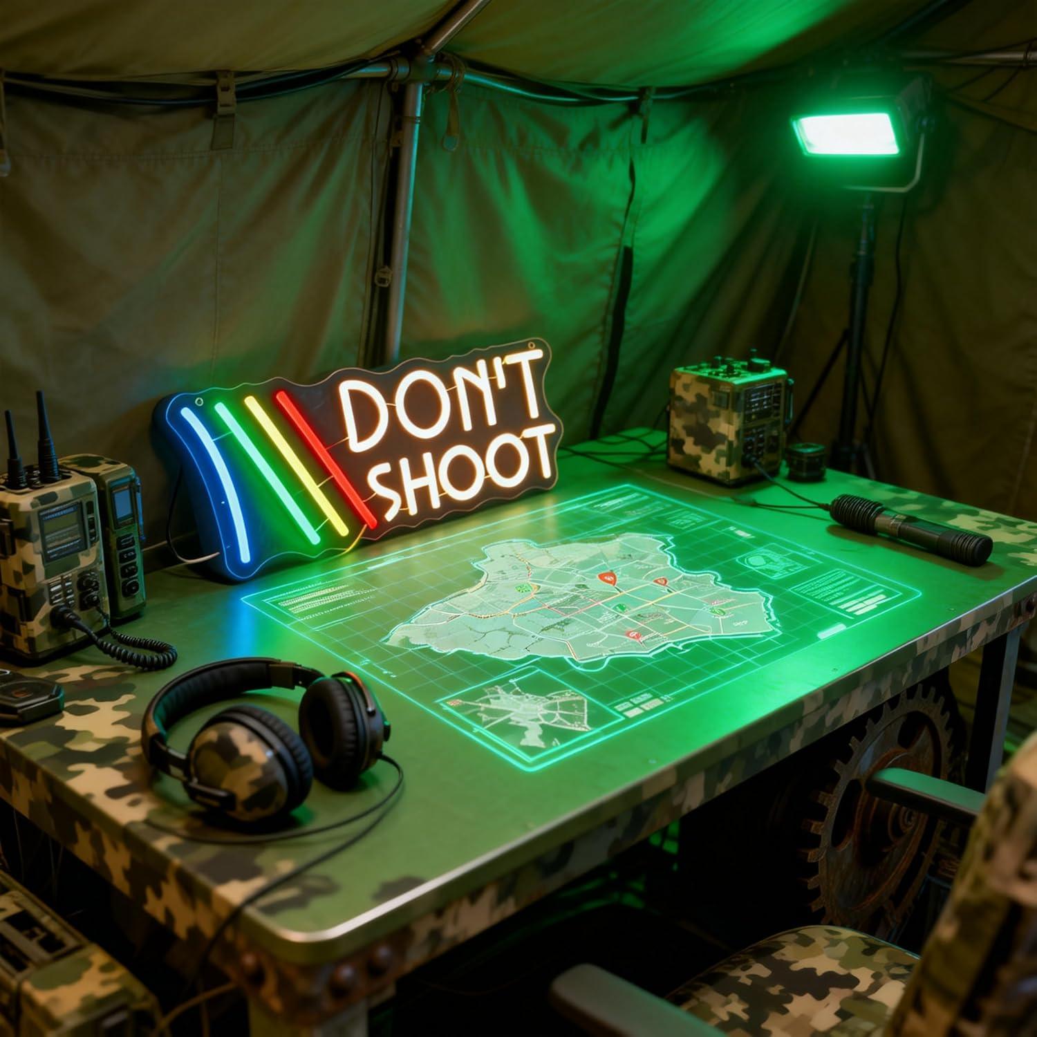 Don't Shoot Neon Sign Rainbow  - Wall Decor Lighting 리뷰 및 가격