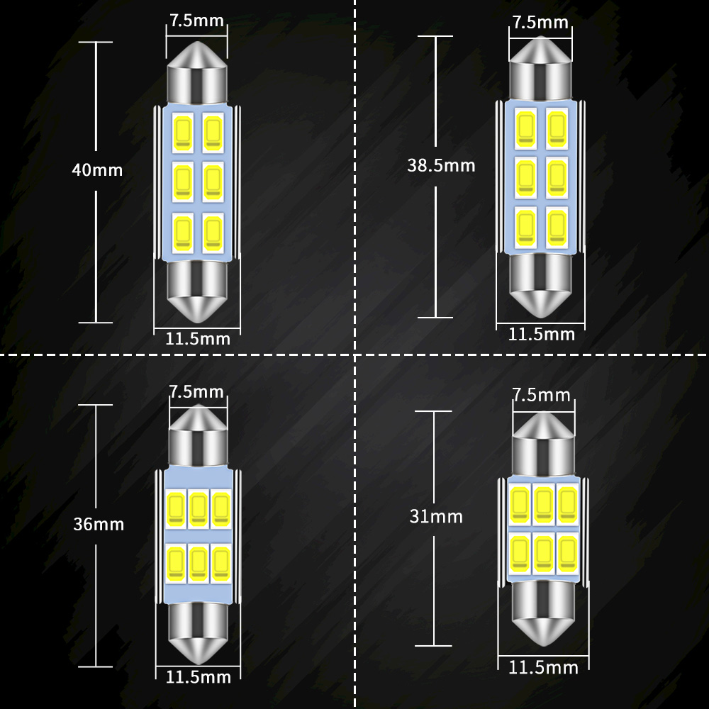 4Pcs C5W Led Car Festoon-31mm  - Colour Changing Bulb 리뷰 및 가격