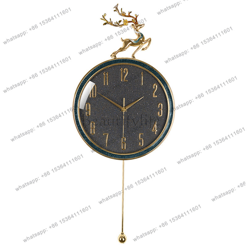 New Chinese light luxury Fulu  - Lighting Home Decor Wall Clocks 리뷰 및 가격