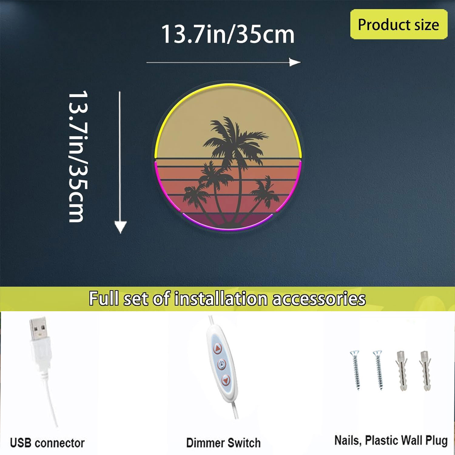 Sunset neon light suitable for - Wall Decor Lighting Tree 리뷰 및 가격