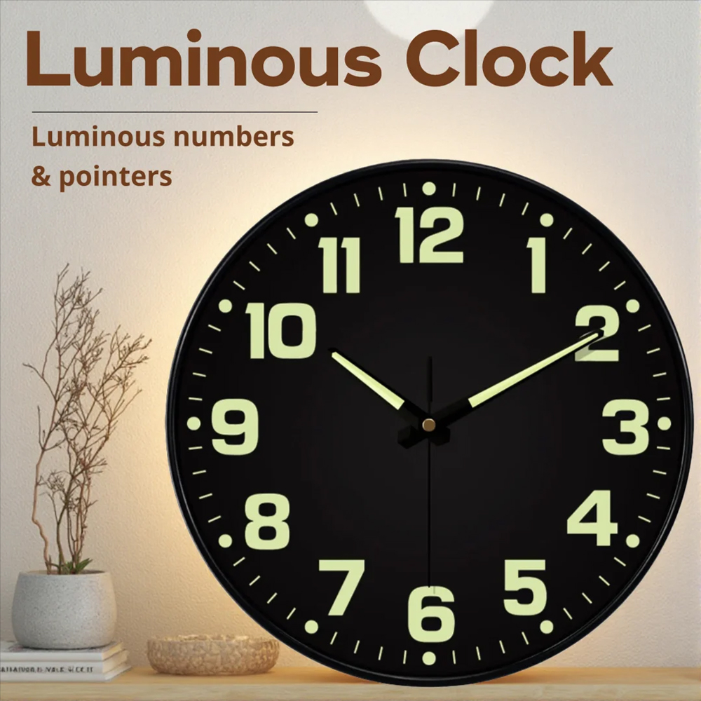 Luminous Wall Clock Light In D - Lighting Home Decor Wall Clocks 리뷰 및 가격