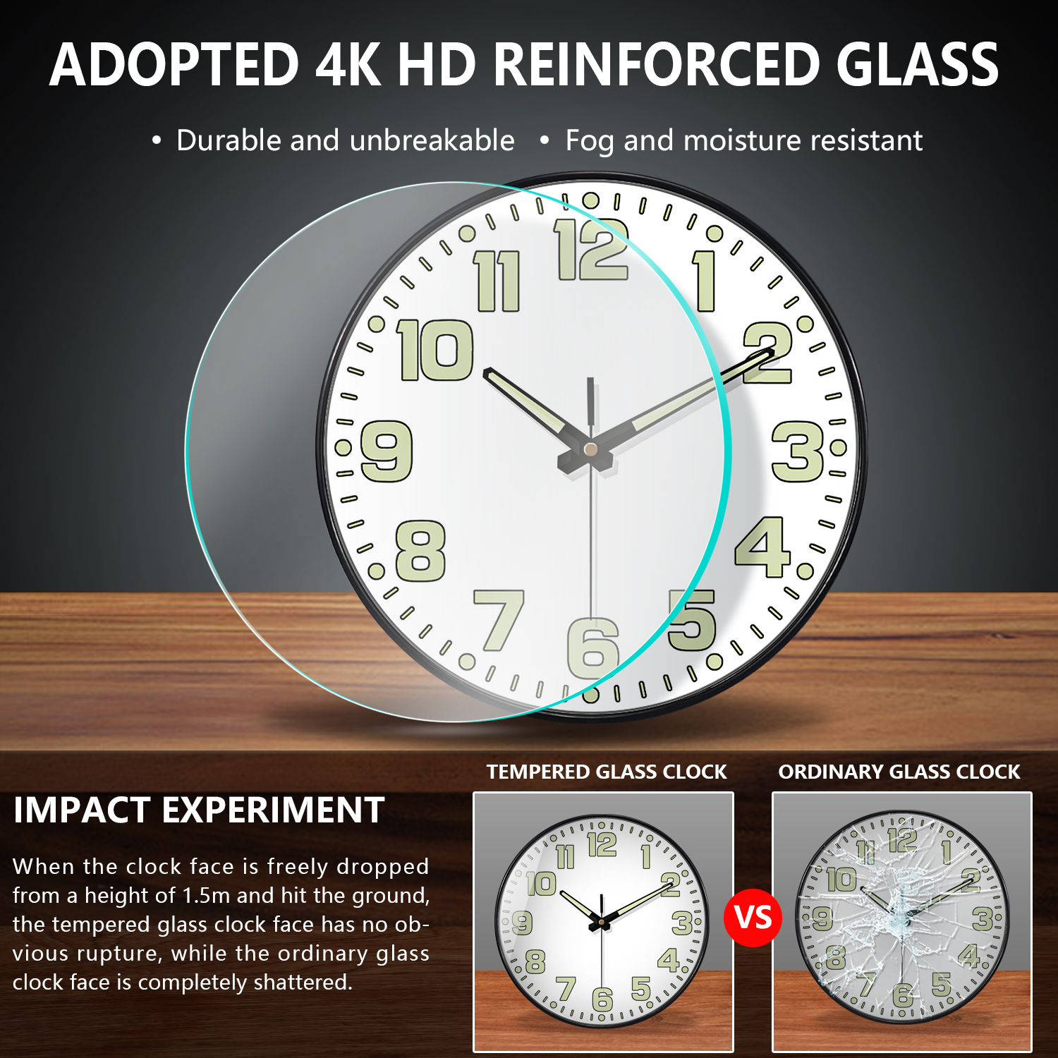 Luminous Wall Clock Light In D - Lighting Home Decor Wall Clocks 리뷰 및 가격