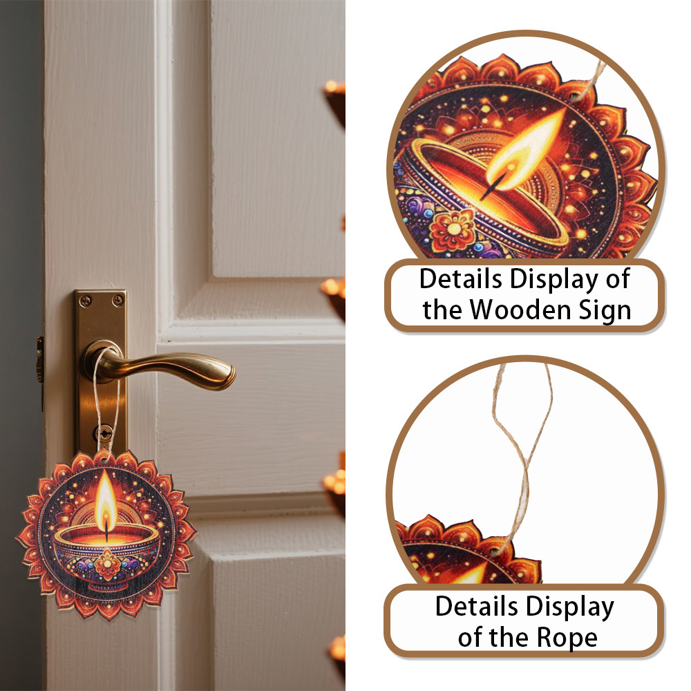 Diwali Themed Decor - Wooden C - Lighting Decoration For Diwali 리뷰 및 가격