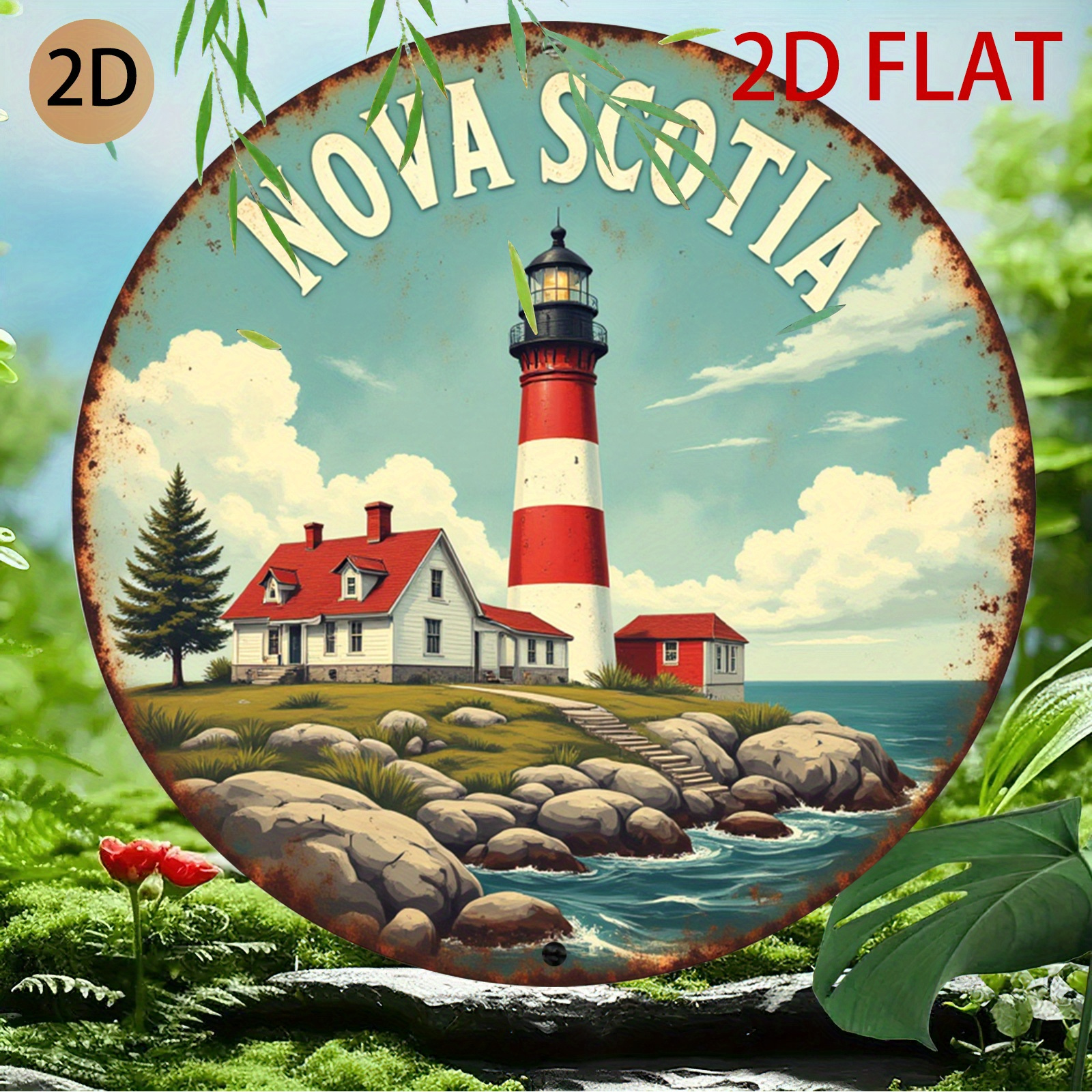 Nova Scotia Lighthouse Coastal - Nova Decor & Lighting Vase Glass Brun 26Cm 리뷰 및 가격