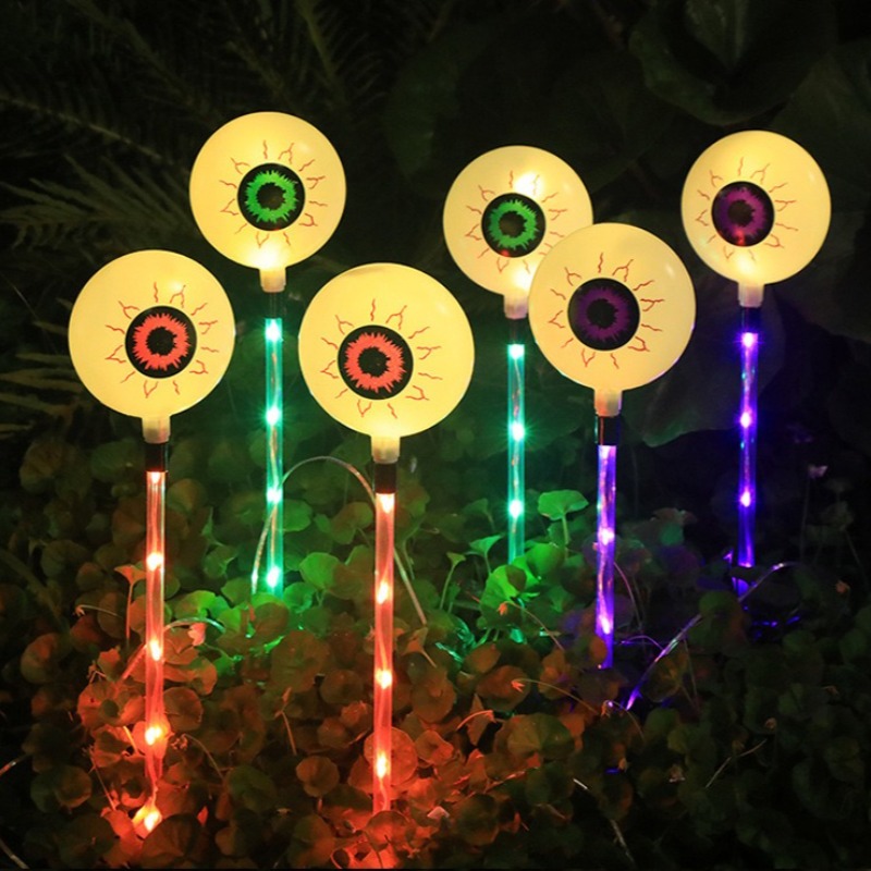 LED Solar Halloween Eyeball St - Outdoor Lighting Decor Ideas 리뷰 및 가격
