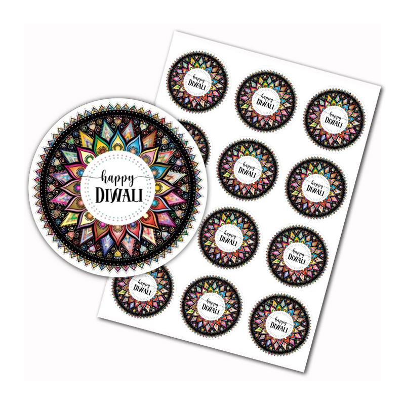 Happy Diwali stickers Indian F - Lighting Decoration For Diwali 리뷰 및 가격