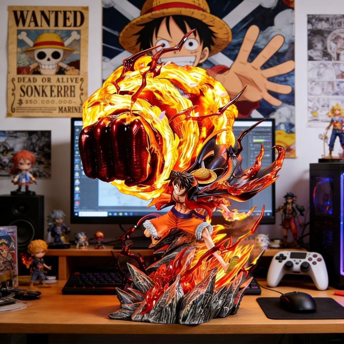 LZ Karmic Fire Luffy 35CM Ligh - Lighting Home Decor Products 리뷰 및 가격