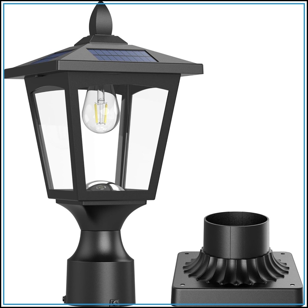 Solar Post Light 6000K Dusk to - Yard Lighting Decor 리뷰 및 가격