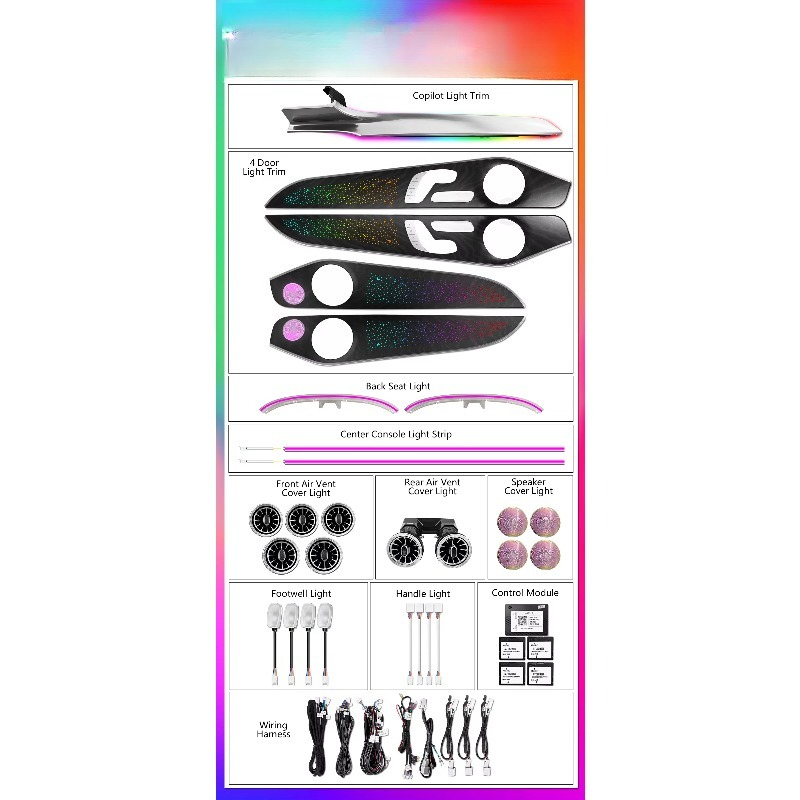 Dynamic Trim Panel LED Ambient - Lighting Interior Decor 리뷰 및 가격