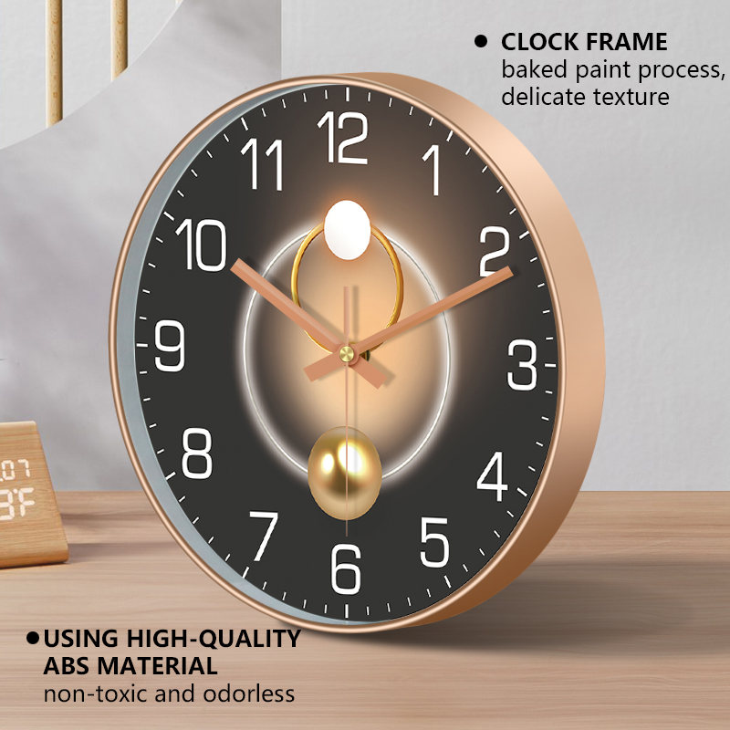 Luxury Wall Clock 2D Light Sha - Lighting Home Decor Wall Clocks 리뷰 및 가격