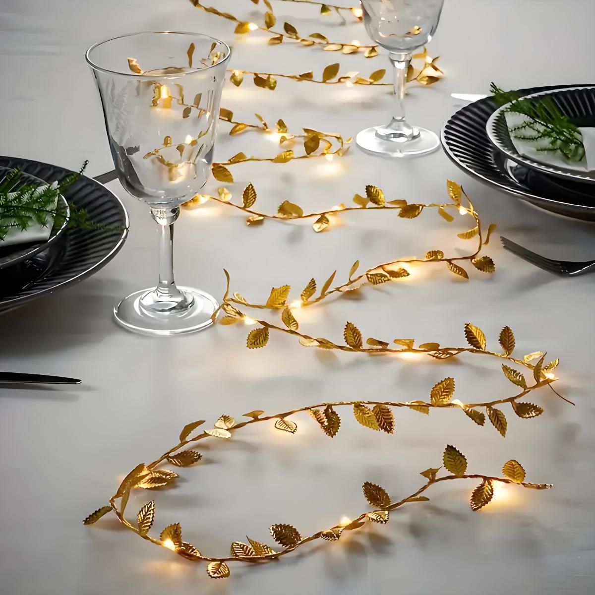 Led Romantic Golden Leaf Fairy - Lighting Decoration For Diwali 리뷰 및 가격