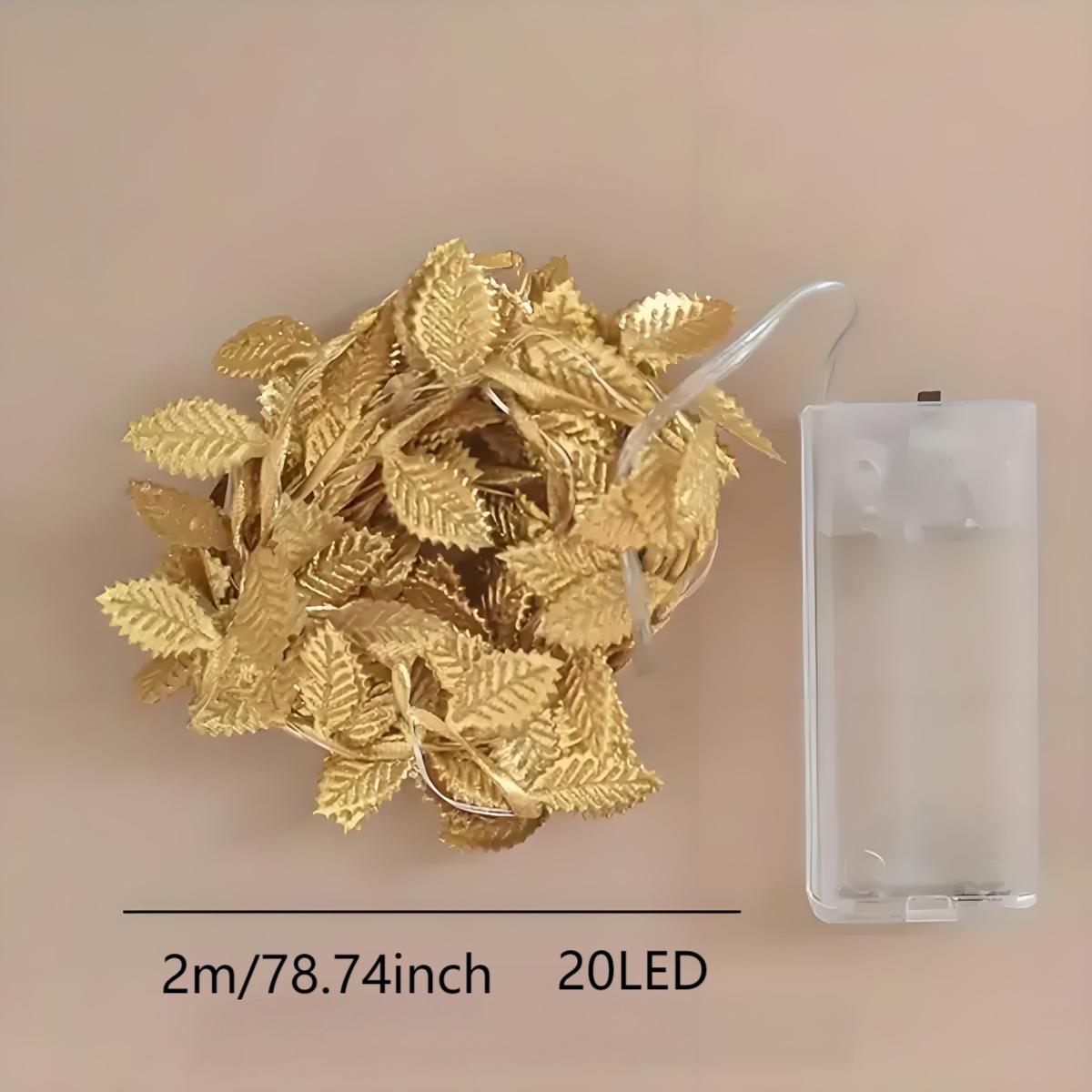 Led Romantic Golden Leaf Fairy - Lighting Decoration For Diwali 리뷰 및 가격
