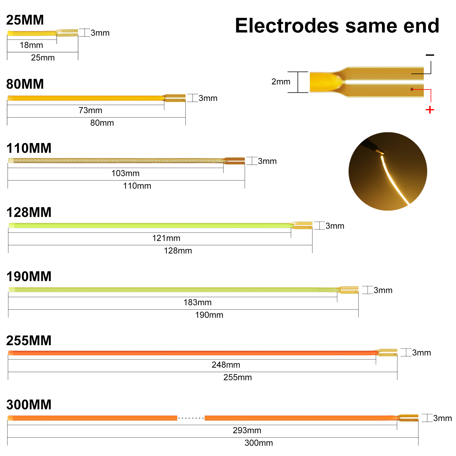 DC3V LED Filament Free Cut for - Colour Changing Bulb 리뷰 및 가격