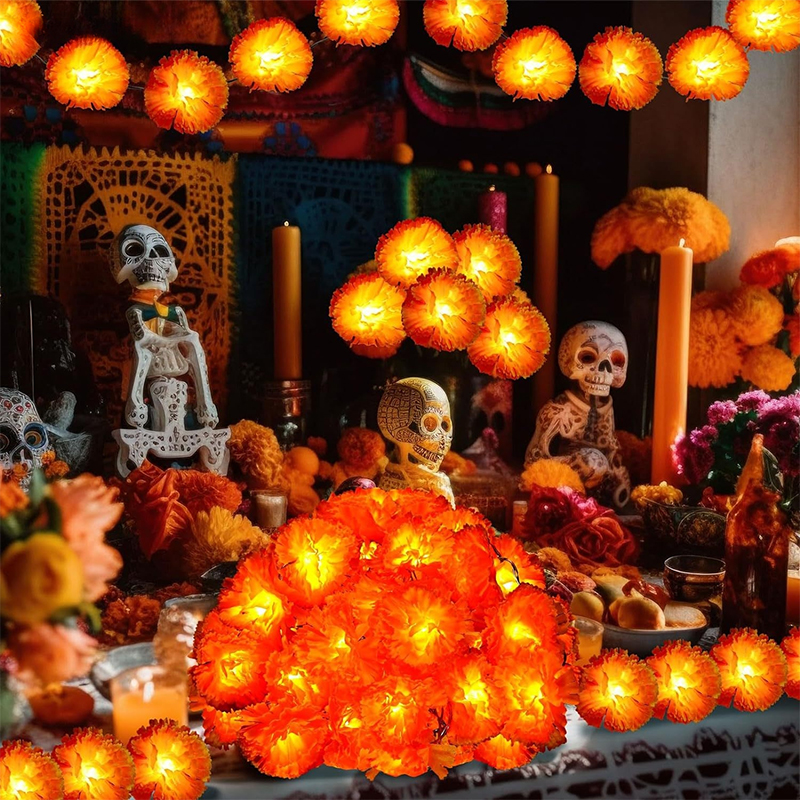 Mexican Marigold Artificial Fl - Lighting Decoration For Diwali 리뷰 및 가격