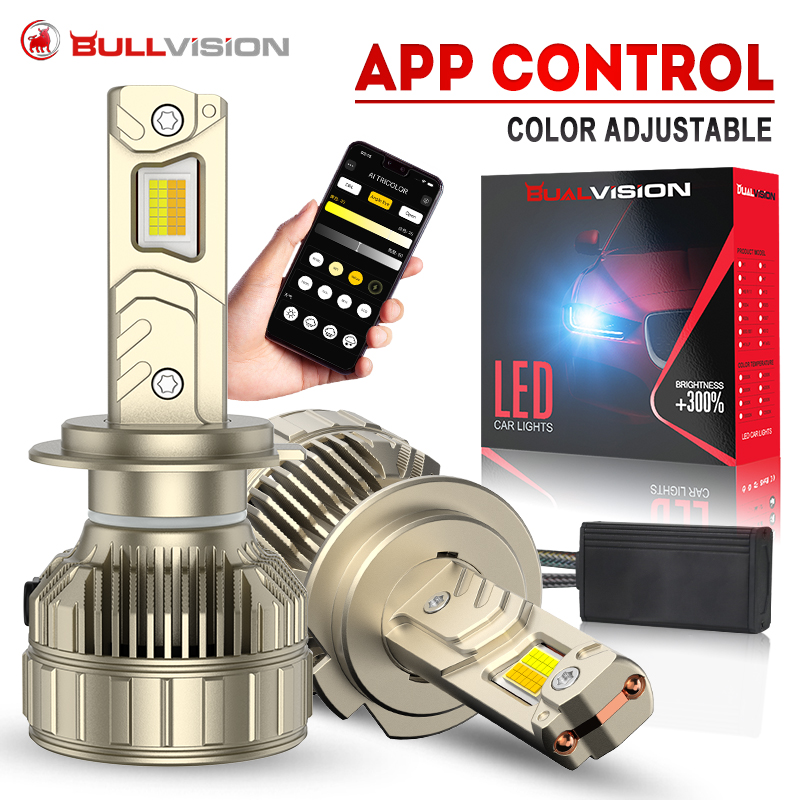 APP Control H7 Car Headlight B - Colour Changing Bulb 리뷰 및 가격