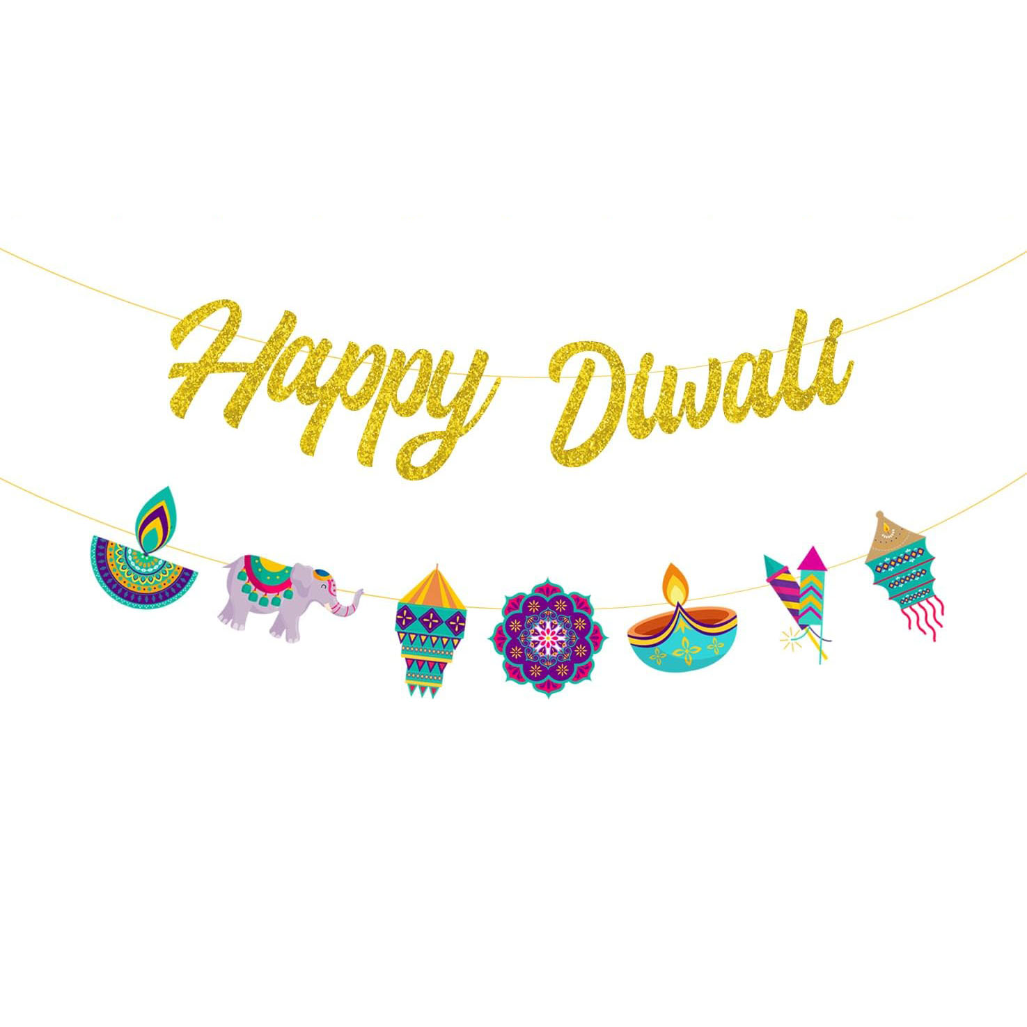 Diwali Party Decorations Happy - Lighting Decoration For Diwali 리뷰 및 가격